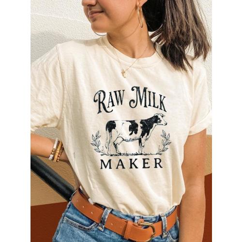 Funny Raw Milk Maker Breastfeeding T-shirt