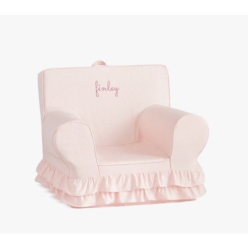 Anywhere Chair®, Dusty Blush Ruffle | Pottery Barn Kids