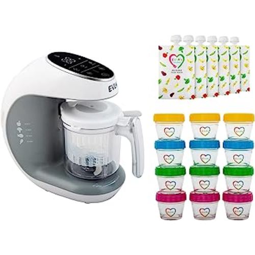 Evla's Baby Food Maker, Food Processor With Reusable Food Pouches : Target