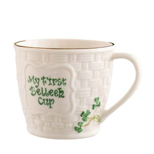 Belleek Pottery | My First Belleek Cup Shamrock Keepsake