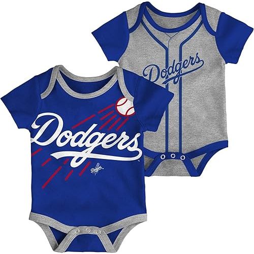 Outerstuff MLB Newborn & Infants 0-24 Months 2 Piece Team Graphic Creeper Bodysuit Romper Set