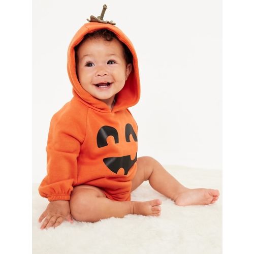 Unisex Hooded Graphic One-Piece Romper for Baby
