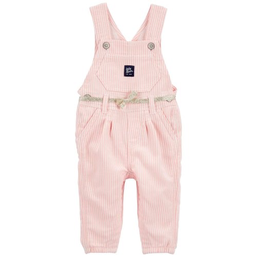 Baby Stretchy Hickory Stripe Overalls - OshKosh | Carter's