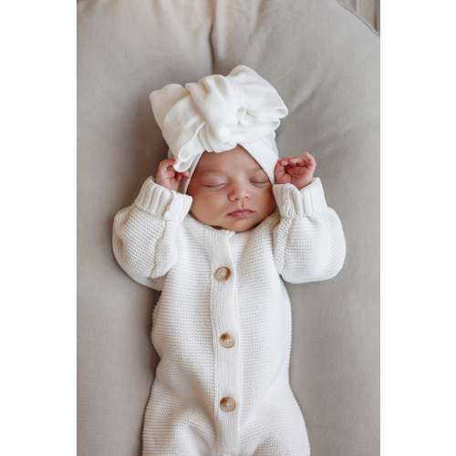 Classic Bow Headband - White