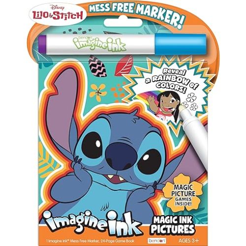 Disney Lilo and Stitch 16-Page Imagine Ink with Mess Free Marker 49284 Bendon