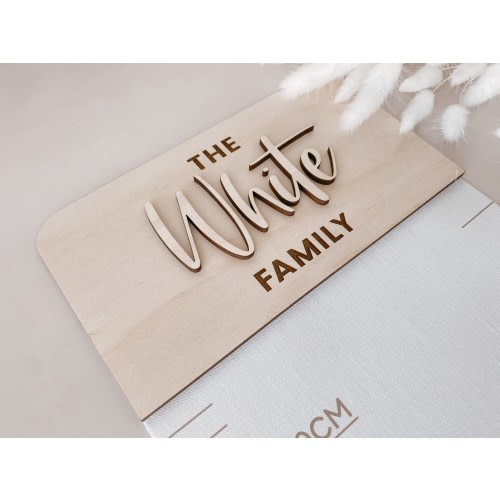Personalised Growth Chart - Family - Family Growth Chart - Height Ruler - Personalised Growth Record - Growth Chart - Minimalist - Canvas