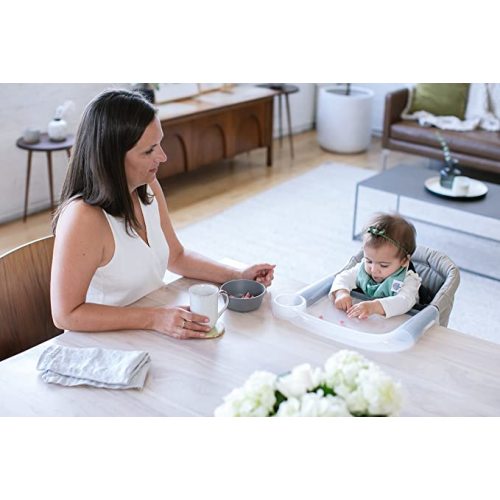 Inglesina Fast Table Chair - Award-Winning Baby High Chair for Eating & Dining - Compact, Portable & Foldable - Leaves No Scratches - for Babies 6-36 Months & 1-3 Year Old Toddler - (Cream)