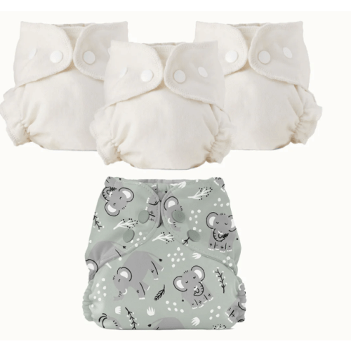 Elephants - Size 1 Diaper - 20% off: CORABABY20