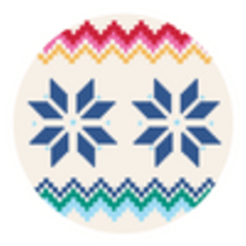 Baby rainbow snowflake fair isle beanie | Primary.com