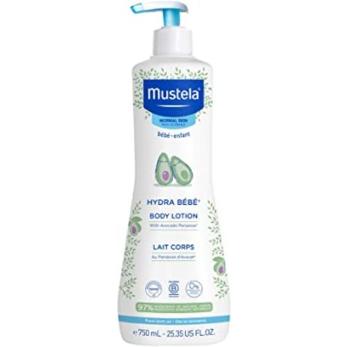 Mustela Hydra Bebe Body Lotion - Daily Moisturizing Baby Lotion with Natural Avocado, Jojoba & Sunflower Oil – Various Sizes
