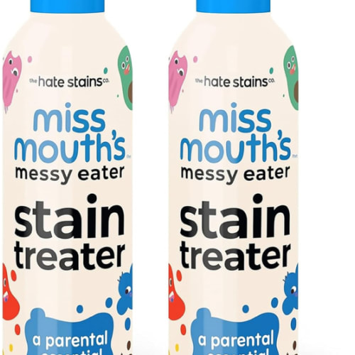 Miss Mouth's Messy Eater Stain Treater Spray - 4oz 2 Pack Stain Remover - Newborn & Baby Essentials - No Dry Cleaning Food, Grease, Coffee Off Laundry, Underwear, Fabric