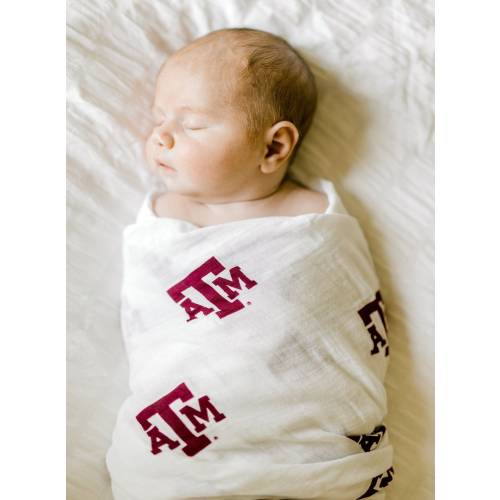 Aggie Swaddle | Texas A M Receiving Blanket | Texas A M blanket | Aggie Baby Blanket | Aggie Newborn