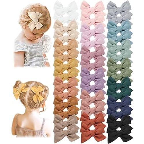 Prohouse 40 PCS Baby Girl Hair Clips, Hair Bows for Girls Toddler Babies Kids Baby, Alligator Clip Hair Accessories