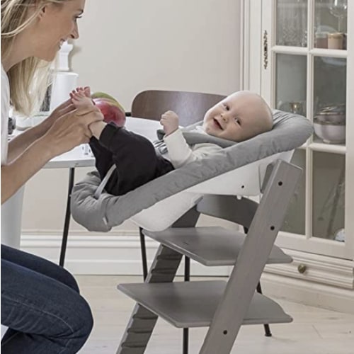 Amazon.com : Tripp Trapp Newborn Set, Grey - Convert The Tripp Trapp Chair into Infant Seat for Newborns Up to 20 lbs - Cozy, Safe & Simple to Use - Compatible with Tripp Trapp Models After May 2003 : Baby