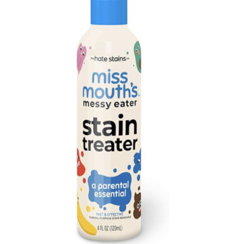 Miss Mouth's Messy Eater Stain Treater Spray - 4oz Stain Remover - Newborn & Baby Essentials - No Dry Cleaning Food, Grease, Coffee Off Laundry, Underwear, Fabric