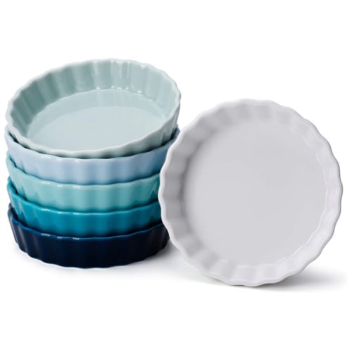 SWEESE Porcelain Round Ramekins, 5 oz, Assorted Cool Colors, Set of 6
– Sweese
