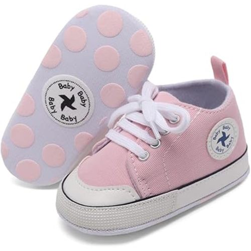 BEIDI Baby Girl Boy Shoes 0-18 Months,Infant Unique Essentials Gifts,Unisex Newborn Doll Slip-on Soft Sole High-top Frist Walking Sneakers