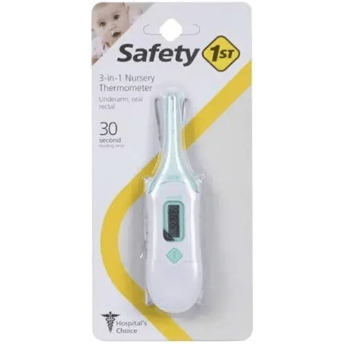 Safety 1ˢᵗ 3-in-1 Nursery Thermometer, Sea Stone Aqua