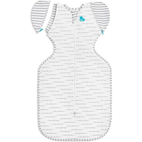 Love to Dream Swaddle Up Transition Swaddle, Patented Zip-Off Wings, Gently Help Baby Transition from Being Swaddled to Arms Free When Showing Signs of Rolling, 1.0 TOG, 13-19 lbs, White