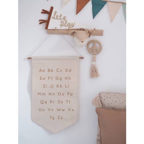 Alphabet Hanging Banner 26x50cm more lettering colours available