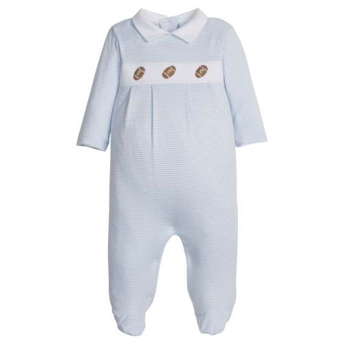 Crochet Footie - Football - 3 Month