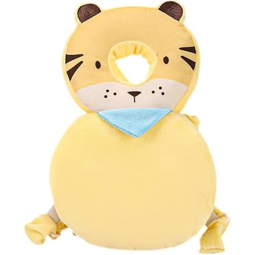 Baby Head Protection Backpack - Soft & Comfortable, Cute Cartoon Design, Cute-Tiger