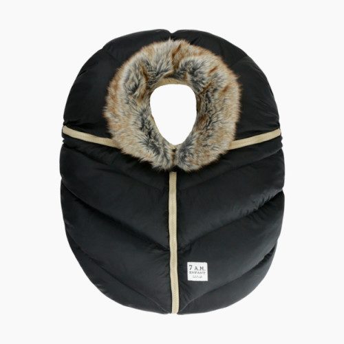 Car Seat Cocoon Tundra - Black Faux Fur