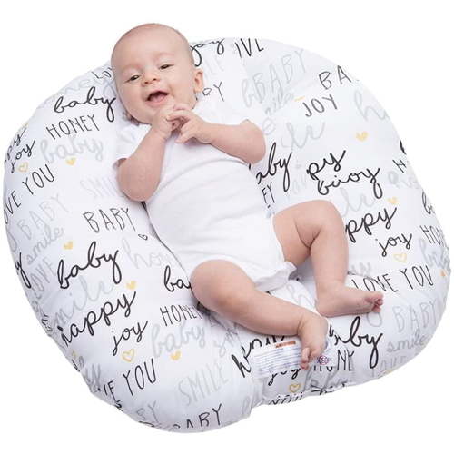Boys and Girls Stretch Newborn Recliner Pillow, Baby Alphabet Recliner Pillow, Snug Removable Sofa Cushion, White, Super Soft Fit