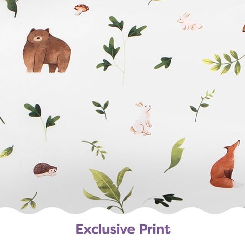 Boppy Nursing Pillow - Ergonomic Bottle & Breastfeeding Pillow with High, Firm, Large Area, Water-Repellent Cushion with Washable Cover; Baby Safety Alliance Verified - Neutral Plants and Animals