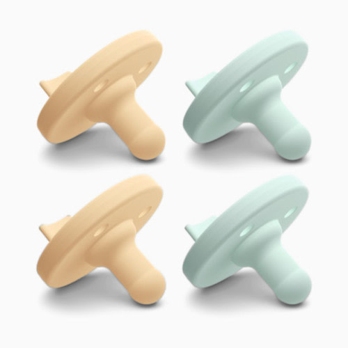Soothie Pacifier (4 pack) - Light Yellow/Pastel Cyan