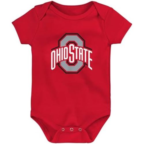 Outerstuff NCAA Officially Licensed Newborn & Infants 0-24 Months Primary Logo Creeper Bodysuit Romper