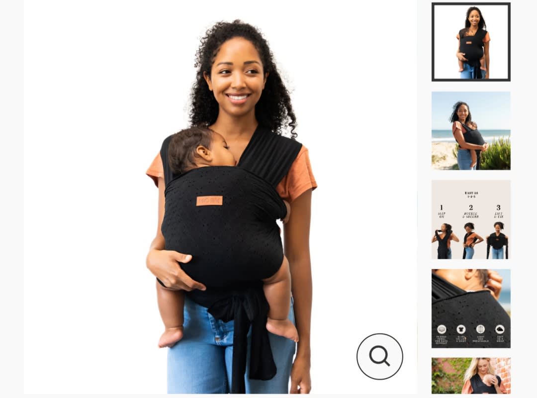 Easy-Wrap Carrier by Petunia Pickle Bottom - Black Eyelet