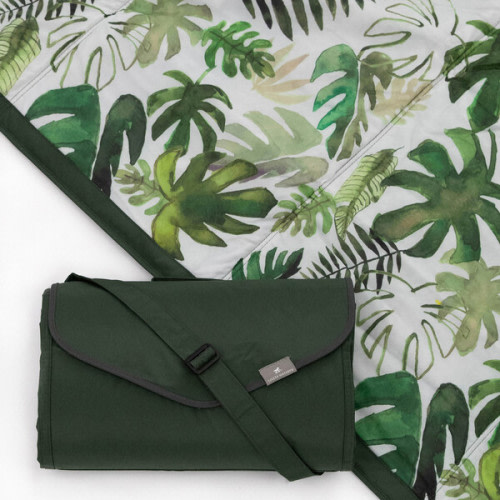 Outdoor Blanket 5x5, Tropical Leaf - Little Unicorn | Maisonette