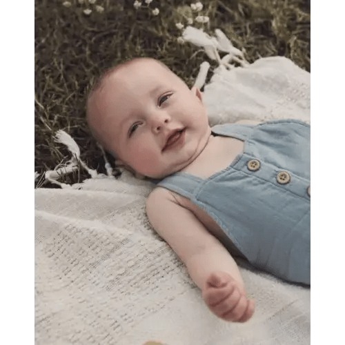 Baby Organic Cotton Gauze Overalls in Blue - Little Planet | Carter's