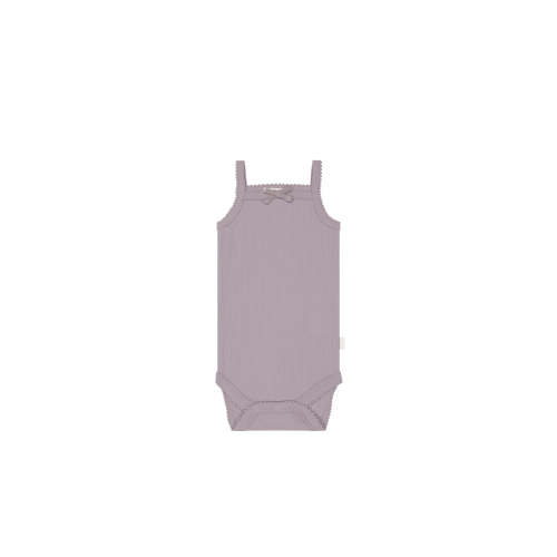 Organic Cotton Modal Singlet Bodysuit - Vintage Berry – Jamie Kay USA