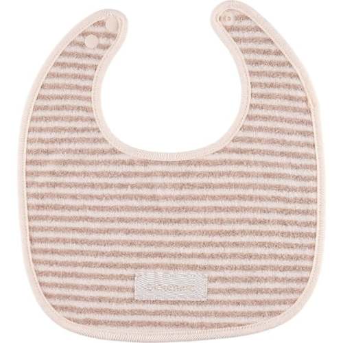 Organic Terry Long-Lasting Bib, Stripe - Bloomere | Maisonette