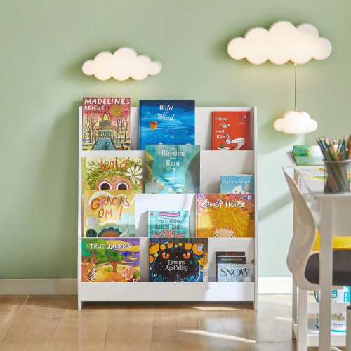 Isabelle & Max™ 4 Tier Kids Bookshelf Storage Rack for Children Room, 34.6"H X 31.5"W & Reviews | Wayfair