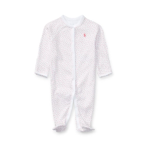Floral Cotton Footed Coverall | Ralph Lauren, 3 mos