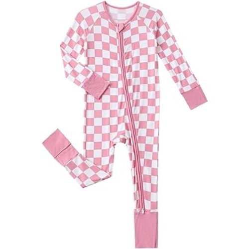 Baby Viscose from Bamboo Pajamas - Infant Boys Girls Footless Zippy Pjs Sleep 'N Play Clothes - One Piece Romper