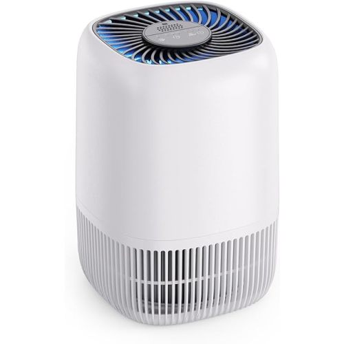 Air Purifiers for Home with H13 True HEPA Filter Up to 1076 Ft² for Pet Hair, Odors, Pollen, Smoke, Compact Air Cleaner with 3 Speeds, Timer, Aroma Quiet 360°Intake Filter