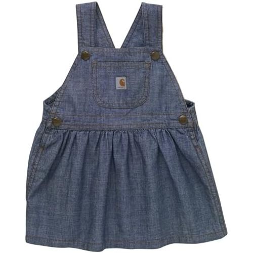 Carhartt baby-girls Chambray Cotton Dress Jumper