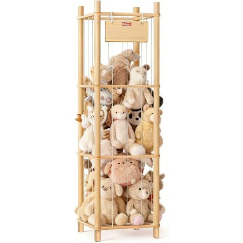 KiddoCood Kids Large Stuffed Animal Storage & Plush Toy Organizer, 53.15" H