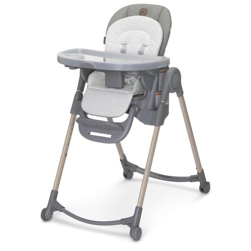 Maxi-Cosi Minla 6-in-1 High Chair for Babies & Toddlers, Portable Foldable Highchair, EcoCare Fabric, 9 Heights, 5 Reclines, 4 Tray Positions, Classic Green