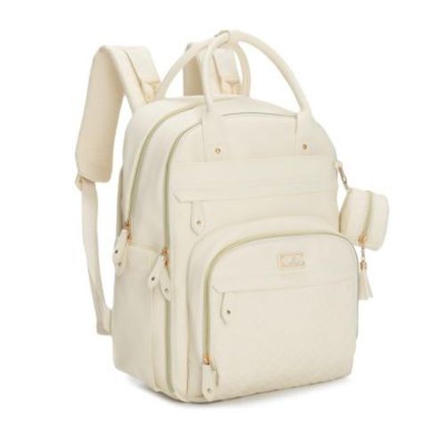 BabbleRoo Premium Vegan Leather Diaper Bag Backpack, Travel Backpack, Spacious & Stylish Nappy Organizer