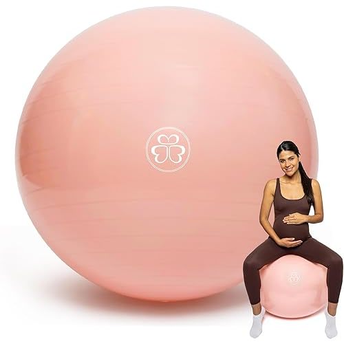 Baby Bump Birthing Ball for Pregnancy & Labor | Maternity, Yoga, Pilates & Exercise Ball | Anti-Burst, Non-Slip Design
