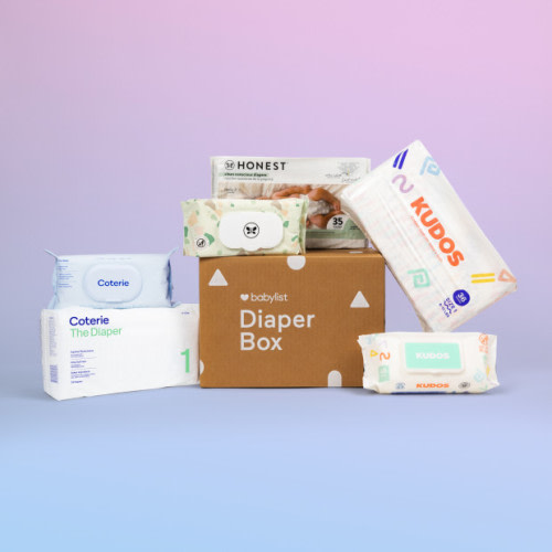Diaper Box - 104 Diapers & 176 Wipes