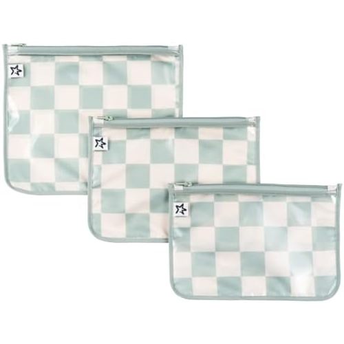 Tiny Twinkle Mess-proof Travel Bags, Airline Compliant, Zipper Closure, Clear Front Pouch, Diaper Bag Packing, Toiletry or Cosmetics Organizer 3 Pack Set