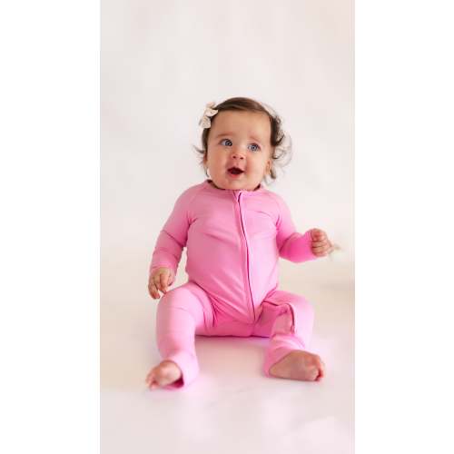 Infant Romper in Pretty Pink