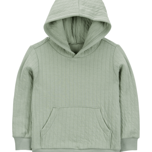 Green Baby Hooded Doubleknit Pullover - Green | Carter’s Oshkosh Canada