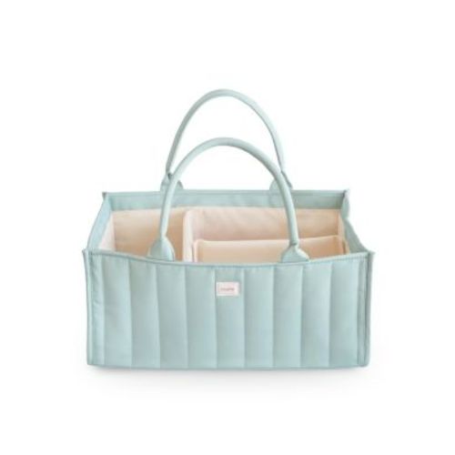 Mushie Diaper Caddy - Blue Flowers